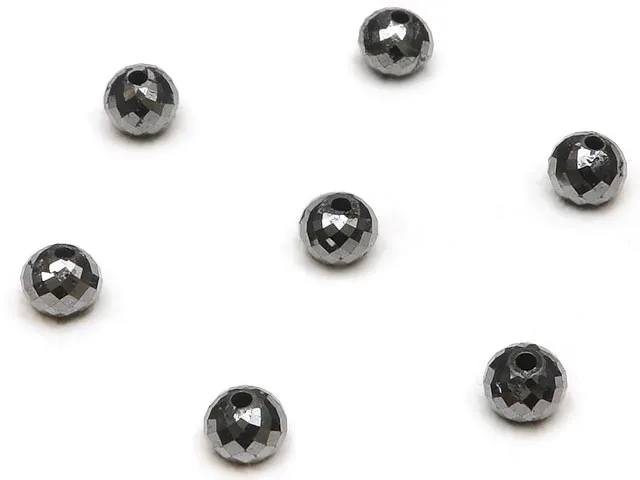 【粒販売】ブラックダイヤモンド ボタンカット 4mm【1粒販売】