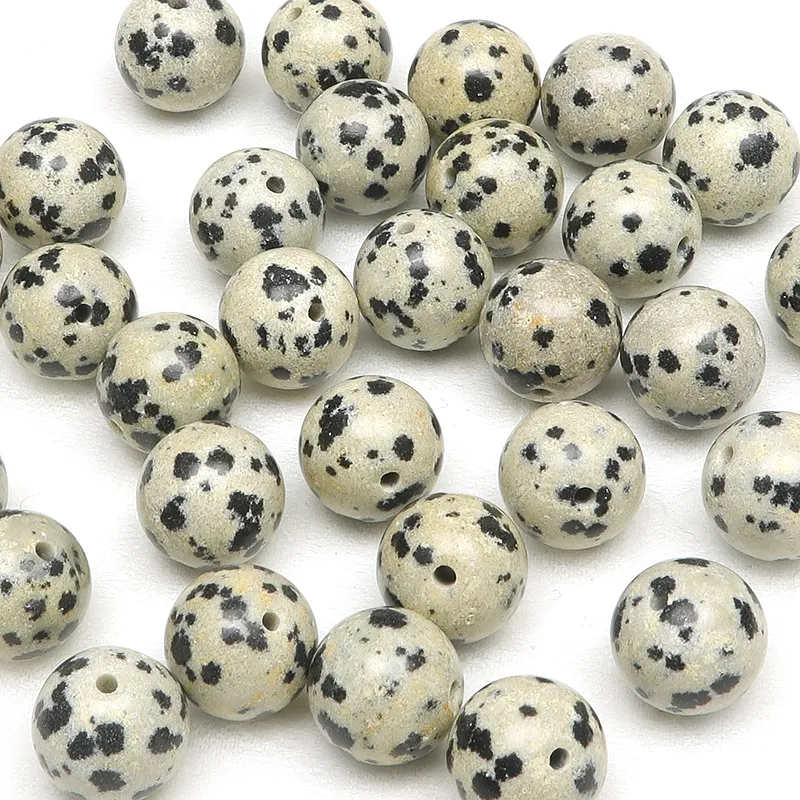 粒販売】ダルメシアンジャスパー 丸玉 10mm【10粒販売】 | 天然石専門