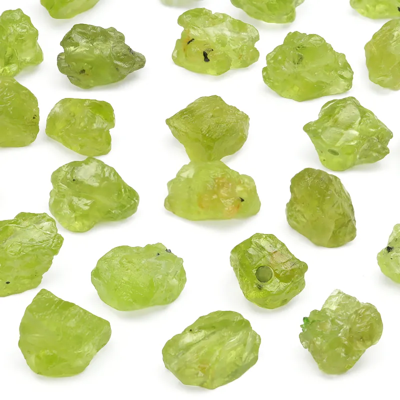 【粒販売】ペリドット ラフロック 6～8mm【10粒販売】
