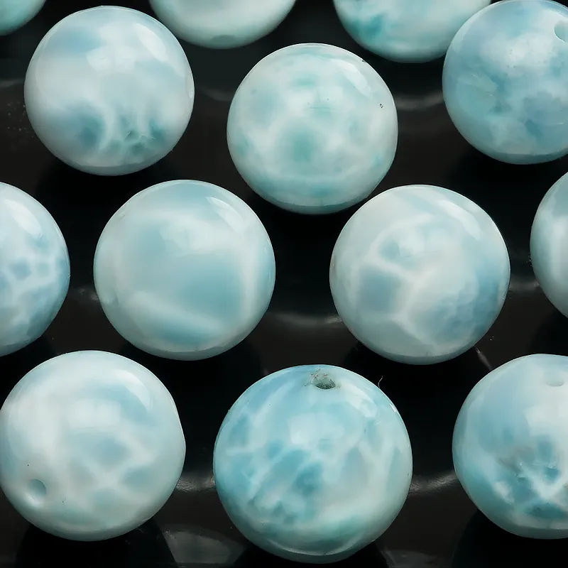 【粒販売】ドミニカ産 ラリマー 丸玉 10mm【1粒販売】