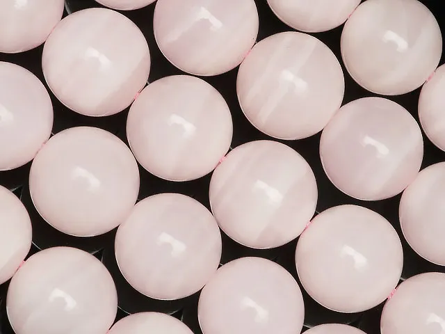 ピンクカルサイト（マンガノカルサイト） 丸玉 10mm【1連販売】