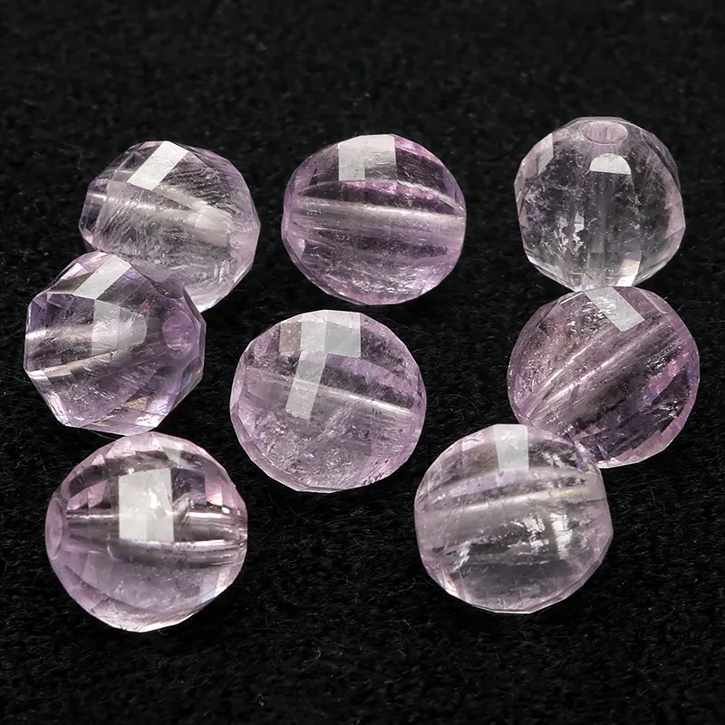 粒販売】ブラジル産 アメジスト ミラーボール 面カット 10mm
