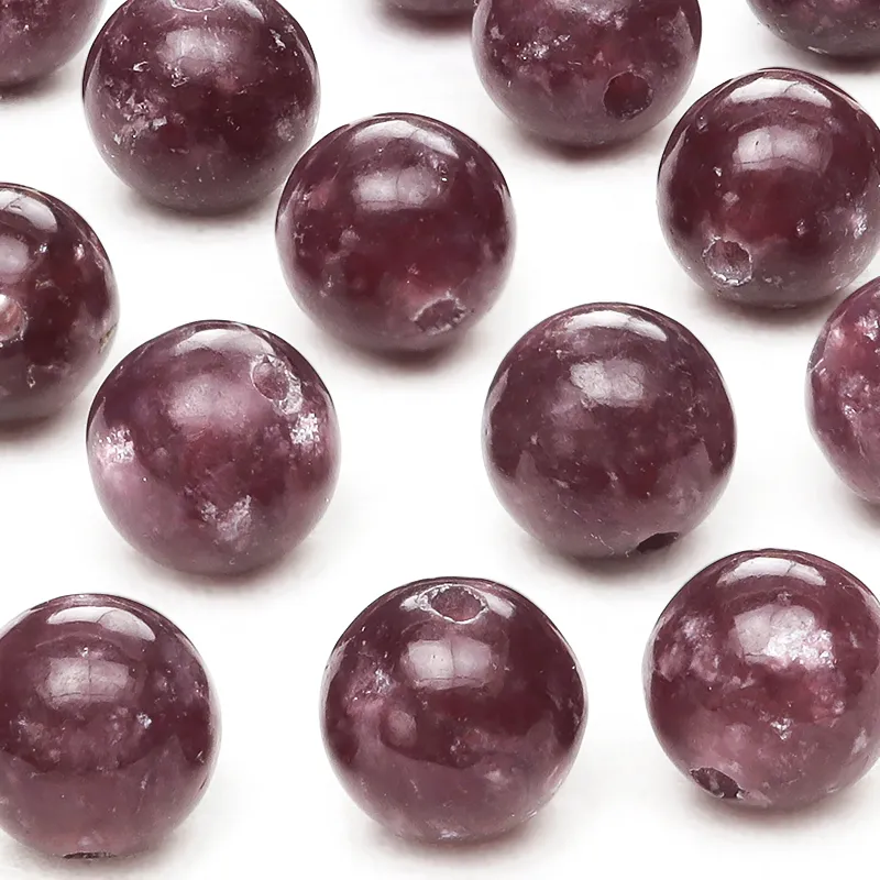 【粒販売】モザンビーク産 レピドライト 丸玉 8mm【6粒販売】