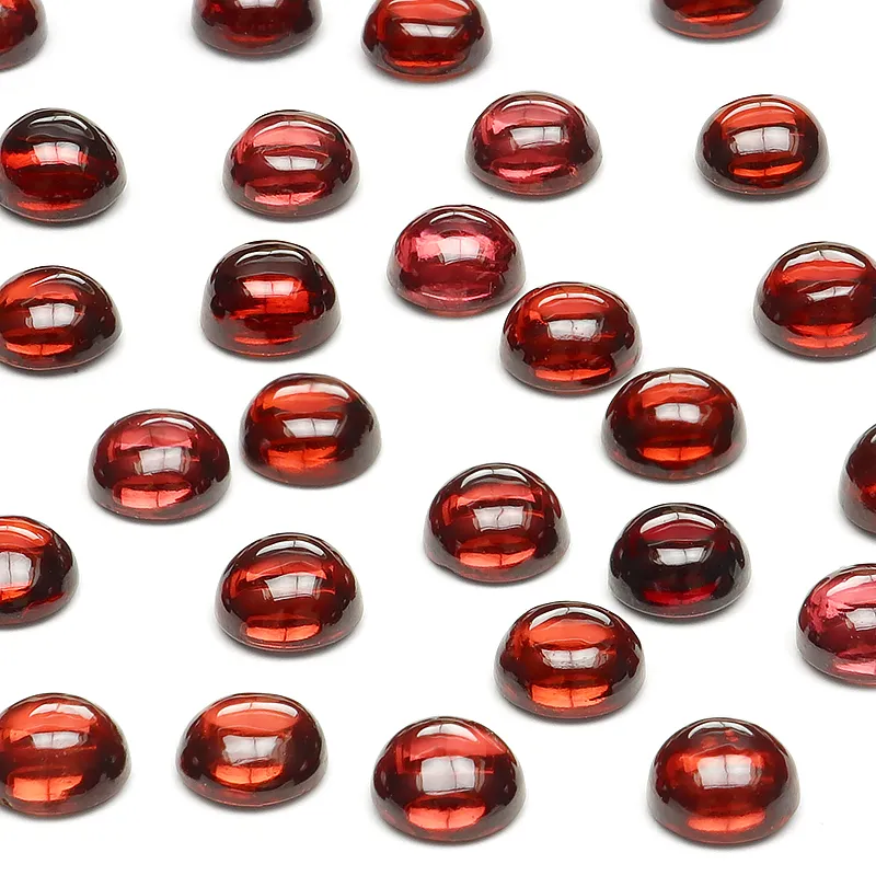 モザンビーク産 ガーネット コイン カボション 5mm【2コ販売】