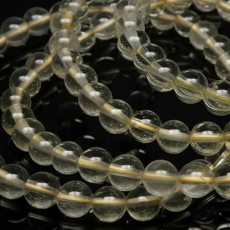 ☆虹入りスターレモンクォーツ 大型丸玉 34ミリ(SA+) 🎁🍋レモン